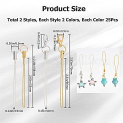 100Pcs 4 Colors Polyester Cord Mobile Straps&nbsp;FIND-GF0004-60