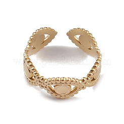 Ion Plating(IP) 304 Stainless Steel Cuff Rings&nbsp;RJEW-G285-36G