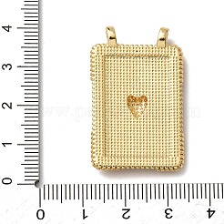 Brass Micro Pave Cubic Zirconia Pendants&nbsp;KK-K408-71G-01