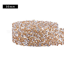 Glitter Resin Hotfix Rhinestone(Hot Melt Adhesive On The Back)&nbsp;OCOR-WH0052-01D