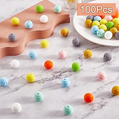 100Pcs Silicone Beads 15mm Honeycomb Silicone Bead Colorful Loose Spacer Beads Silicone Bead kit for DIY Bracelet Necklace Keychain Making Craft&nbsp;JX306A