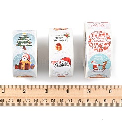 3 Rolls 3 Styles Christmas Round Dot Self Adhesive Paper Stickers Roll&nbsp;DIY-FS0010-32A