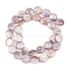 Natural Baroque Keshi Pearl Coin Beads Strands&nbsp;PA-CBAFEE8-15C