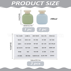 2Pcs 2 Colors Refillable Plastic Squeeze Disc Top Cap Bottles&nbsp;MRMJ-LP0001-34