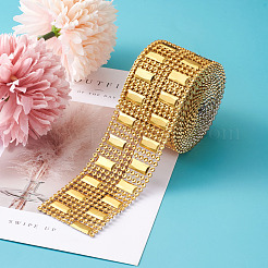 8 Rows Plastic Diamond Mesh Wrap Roll Rhinestone Crystal Ribbon Cake Wedding Decoration&nbsp;DIY-TAC0005-16