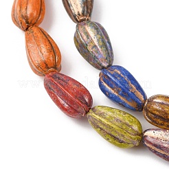 Painted Glass Beads Strands&nbsp;GLAA-B037-06