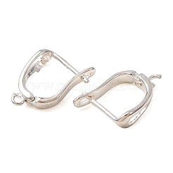 Brass Hoop Earring Findings&nbsp;KK-L148-07P