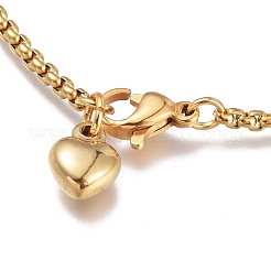 304 Stainless Steel Charm Bracelets&nbsp;STAS-I154-04G