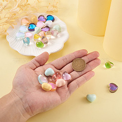 60Pcs 15 Style Transparent and Opaque Resin Cabochons&nbsp;CRES-CD0001-06
