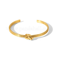 Knot 304 Stainless Steel Cuff Bangles for Women&nbsp;TU4050-4