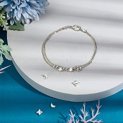 6Pcs 3 Styles 925 Sterling Silver Beads&nbsp;STER-PH0004-81