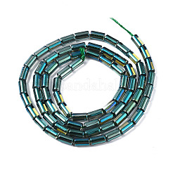 Electroplate Transparent Glass Beads Strands&nbsp;EGLA-T023-02-F04