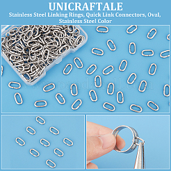200Pcs 304 Stainless Steel Linking Rings&nbsp;STAS-UN0060-35