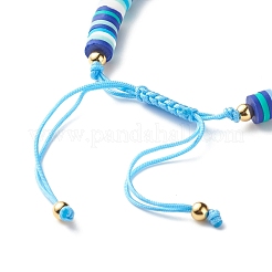 Natural Cowrie Shell Braided Bead Bracelet&nbsp;BJEW-JB07373-01