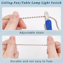 3Pcs 3 Styles Glass Charms Ceiling Fan Pull Chain Extenders&nbsp;HJEW-SP0001-73