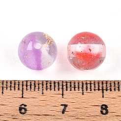 Two Tone Transparent Resin Beads&nbsp;RESI-N042-10mm-12
