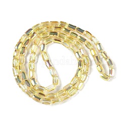 Electroplate Glass Beads Strands&nbsp;GLAA-Q101-02A-HP01