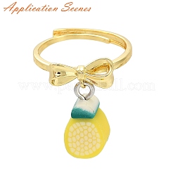 Brass Adjustable Ring Settings for Hanging Pendant&nbsp;KK-G527-01A-G