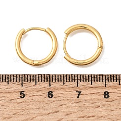 Brass Huggie Hoop Earrings&nbsp;EJEW-G465-01G