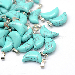 Moon Natural & Synthetic Mixed Stone Pendants&nbsp;G-Q369-M