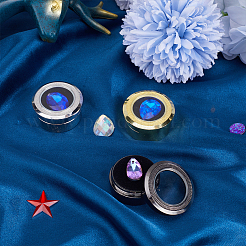 3Pcs 3 Colors Alloy Steel Loose Diamond Boxes&nbsp;CON-GF0001-16