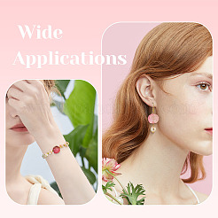 DIY Rose Flower Glass & Acrylic Beads Jewelry Making Finding Kit&nbsp;DIY-TA0010-10