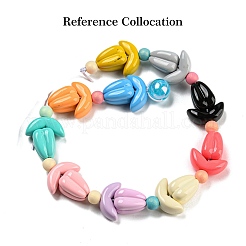 Baking Paint Acrylic Beads&nbsp;OACR-Q189-02