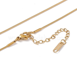 2Pcs 2 Style Ion Plating(IP) 304 Stainless Steel Flat Round Pendant Necklaces Set&nbsp;NJEW-G090-07G