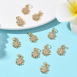 SHEGRACE Brass Micro Pave Cubic Zirconia Pendants&nbsp;XGRQ3D261-459G