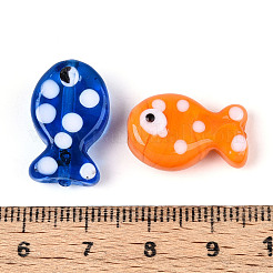 Handmade Lampwork Beads Strands&nbsp;LAMP-N036-08