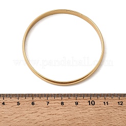 304 Stainless Steel Plain Bangles for Women Men&nbsp;BJEW-Z167-01G-01