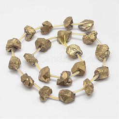 Electroplated Natural Amethyst Bead Strands&nbsp;G-G939-M-04