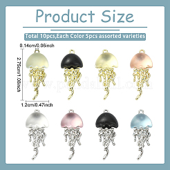 10Pcs 2 Colors Rack Plating Alloy Pendants&nbsp;FIND-YW0011-29