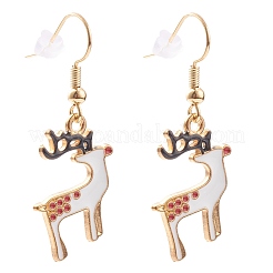 Christmas Theme Alloy Enamel Dangle Earrings&nbsp;EJEW-JE04460