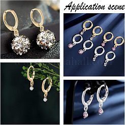 Brass Huggie Hoop Earring Findings&nbsp;KK-NB0002-27