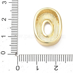 Brass Initial Beads&nbsp;KK-B167-27G-01O