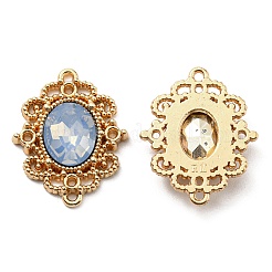 Golden Plated Alloy Oval Connector Charms&nbsp;FIND-B022-02G-04