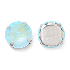 Mocha Fluorescent(MI) Flat Round Sew on Rhinestone&nbsp;GGLA-M006-02A-P03