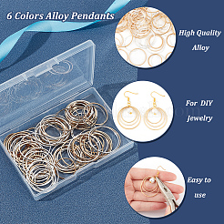 120Pcs 6 Styles Brass Linking Rings&nbsp;KK-OC0001-44
