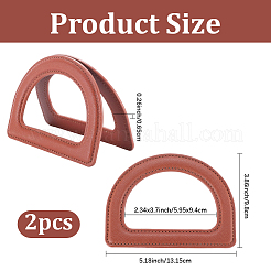 D Ring PU Leather Bag Handles&nbsp;FIND-WH20016-11A
