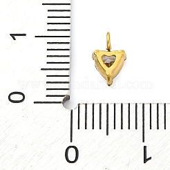 304 Stainless Steel Micro Pave Cubic Zirconia Pendants&nbsp;STAS-U042-02A-G