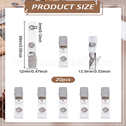 20Pcs Plastic & Iron Snap Clip Straps&nbsp;AJEW-LP0008-05