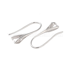 Rhomdium Plated 925 Sterling Silver Earring Hooks&nbsp;STER-NH0001-71A-P
