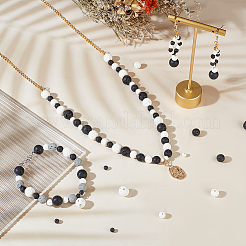 8 Styles Natural Lava Rock Round Beads&nbsp;G-OC0004-10