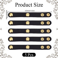 5Pcs Alloy Leather Bag Strap Shortener Adjustable Buckles&nbsp;DIY-CL0001-67A
