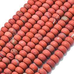 Natural Red Jasper Beads Strands&nbsp;G-P575-A17-8x5mm