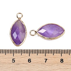 Natural Amethyst Faceted Pendants&nbsp;G-G193-01G-11