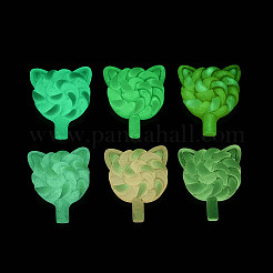 Luminous & Frosted Transparent Resin Cabochons&nbsp;X-RESI-T026-07M