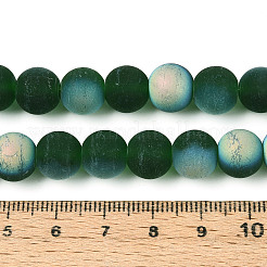 Frosted Transparent Glass Beads Strands&nbsp;LS-GLAA-T032-T10mm-MBB22