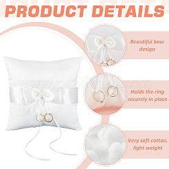 Satin Ring Pillow Cushion Bearer&nbsp;RDIS-WH0019-07